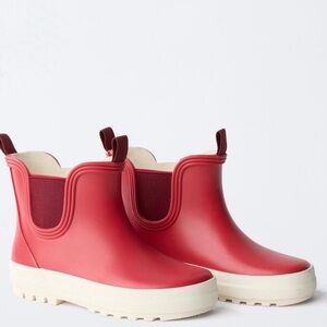 Kids Red Rubber Boots